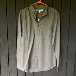Old Navy Brown Slim Fit Button Shirt
